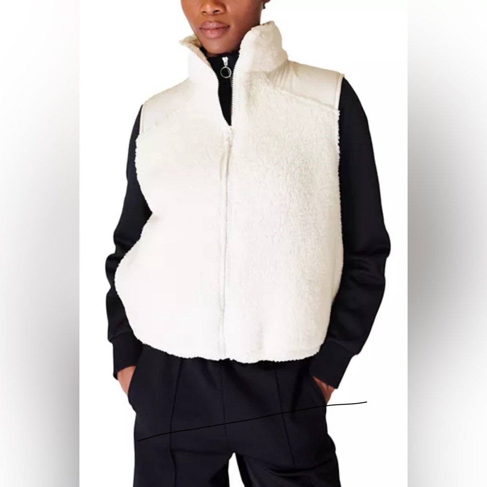 White Canyon Fleece Vest by Sweaty Betty